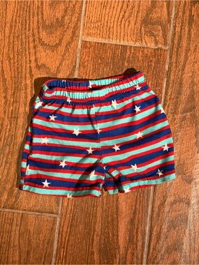 Cat & Jack Red, Blue & Teal Star Striped Shorts